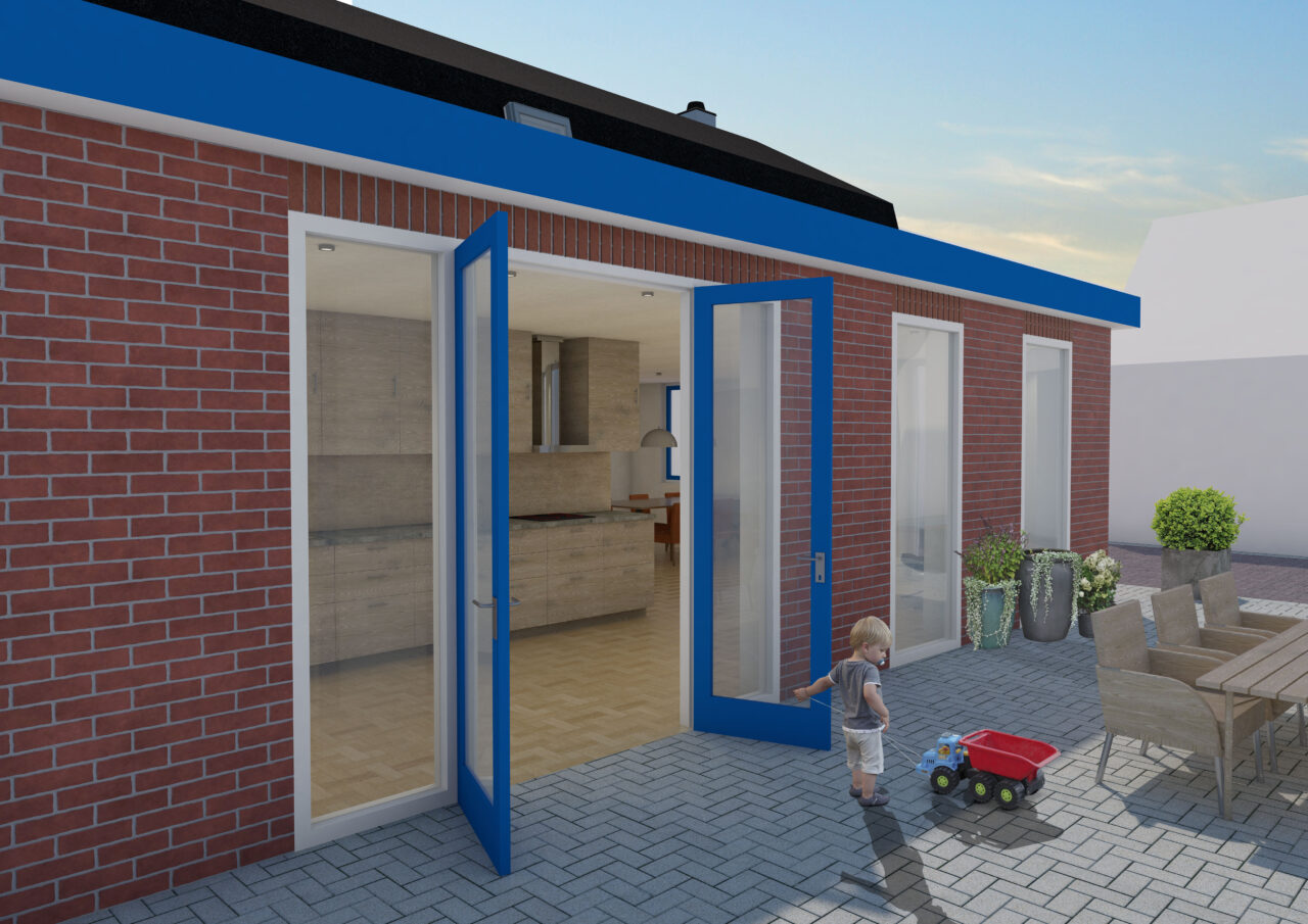 Grotere woonkamer ontwerp